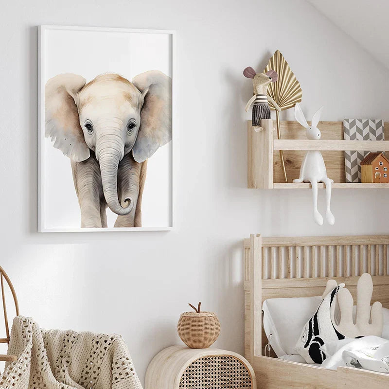 Safari Nursery Decor Poster Set of 3