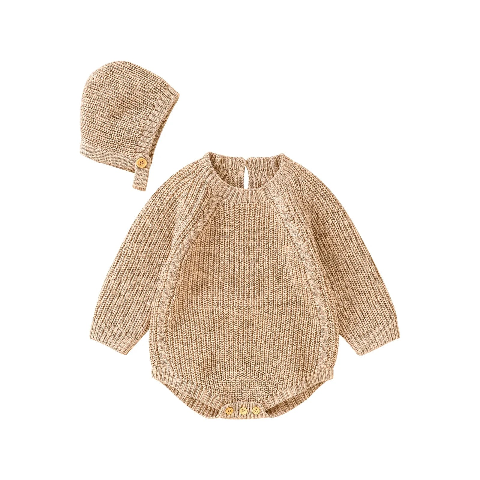 Knit Long Sleeve Onesie