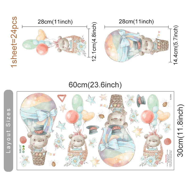 Balloon Buddies Wall Decals