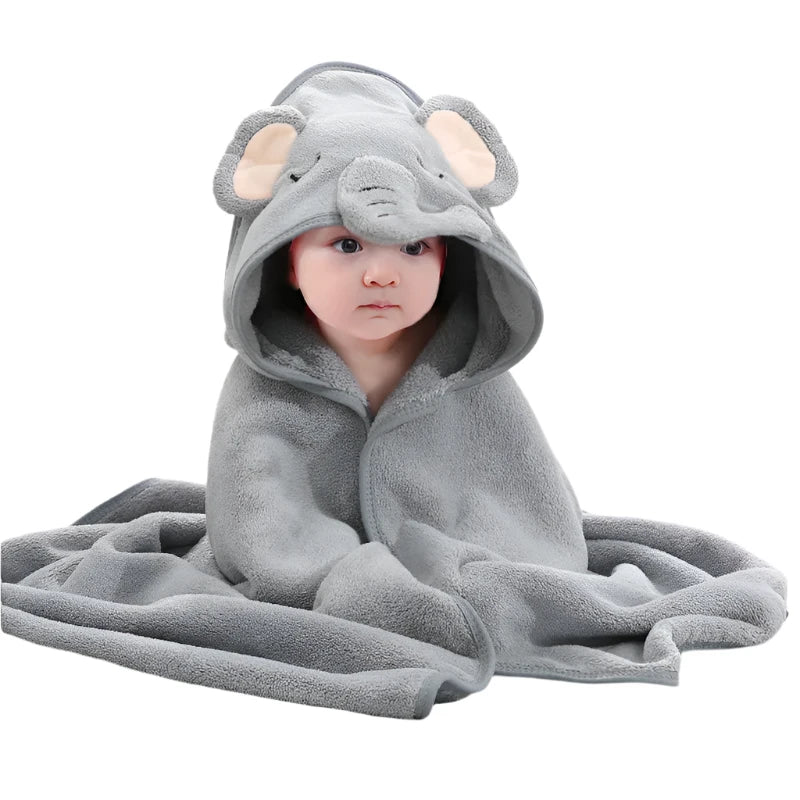 Hooded Animal Baby Bath Towels