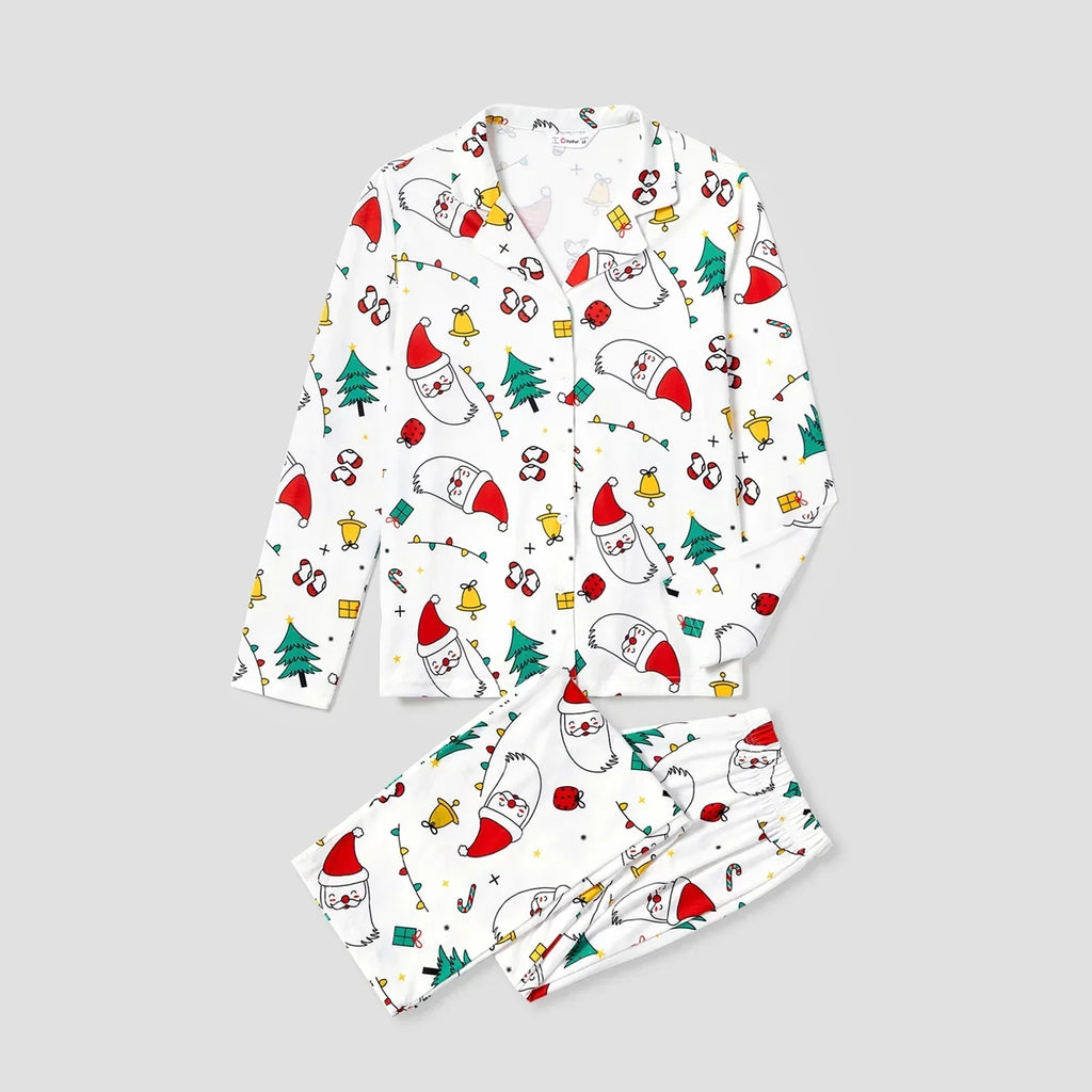 Christmas Theme Print Family Matching PJs