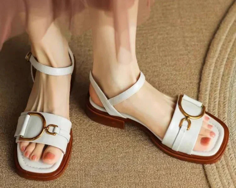 Amara | Buckled Flat Sandals™