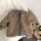 Reservable Plaid Plush Jacket