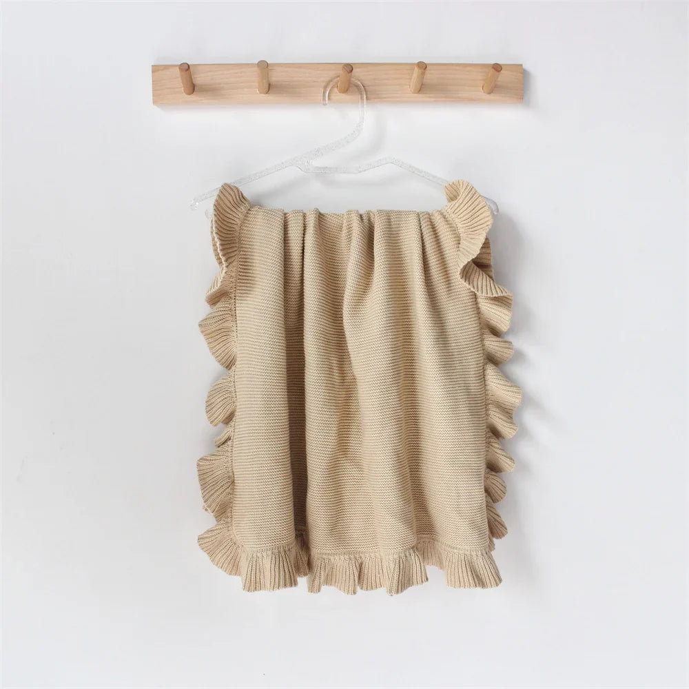 Ruffle Knit Blanket