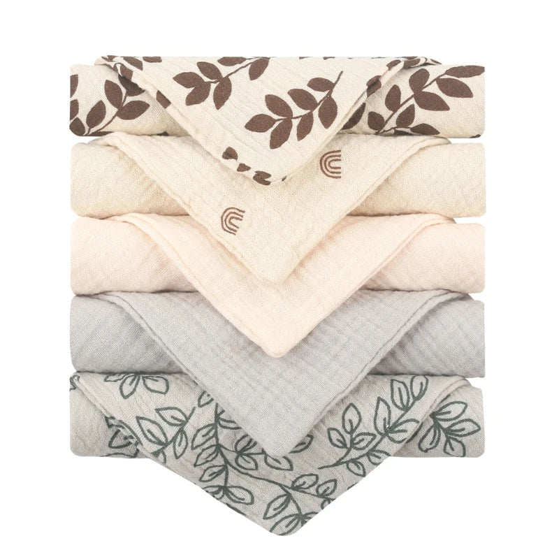 5-Pack Multi Use Cotton Burp Cloths