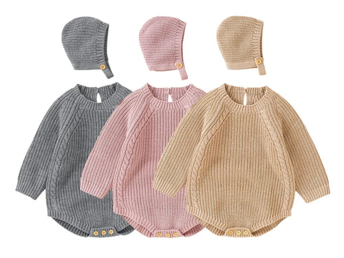 Knit Long Sleeve Onesie