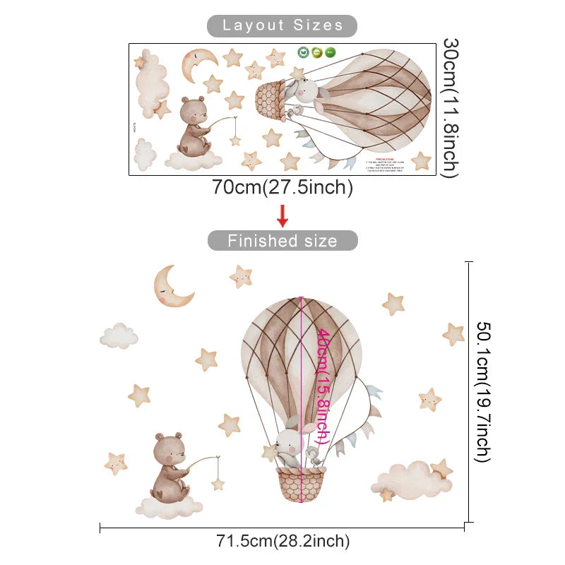 Balloon Buddies Wall Decals