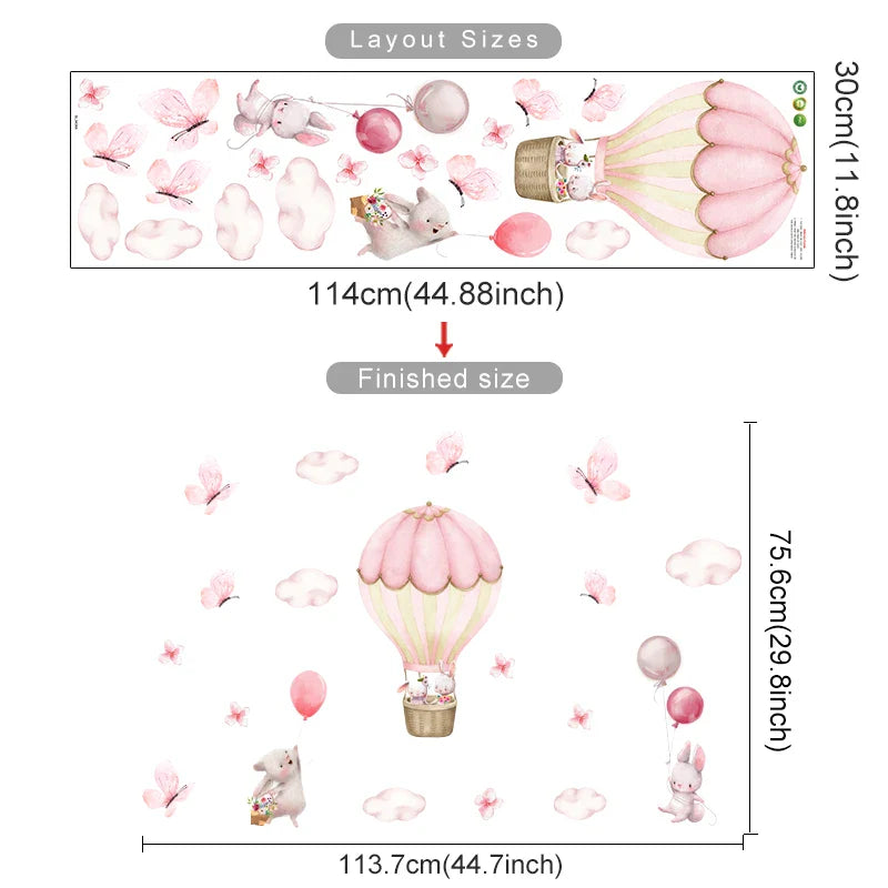 Balloon Buddies Wall Decals