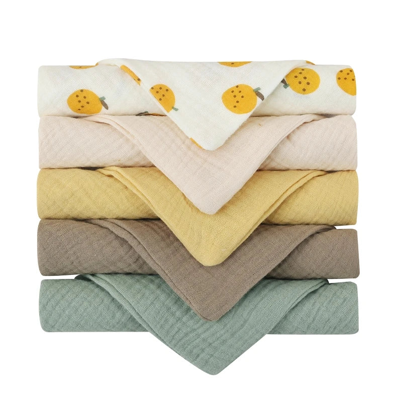 5-Pack Multi Use Cotton Burp Cloths