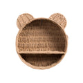 Straw Woven Handmade Wall Mounted Storage Rack