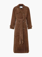 Arizonia – Elegant Suede Trenchcoat