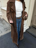 Arizonia – Elegant Suede Trenchcoat