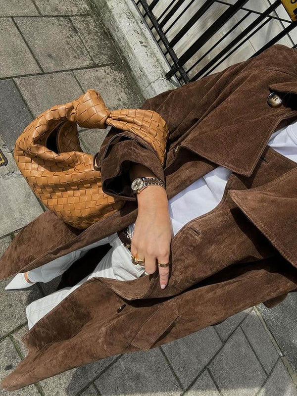 Arizonia – Elegant Suede Trenchcoat