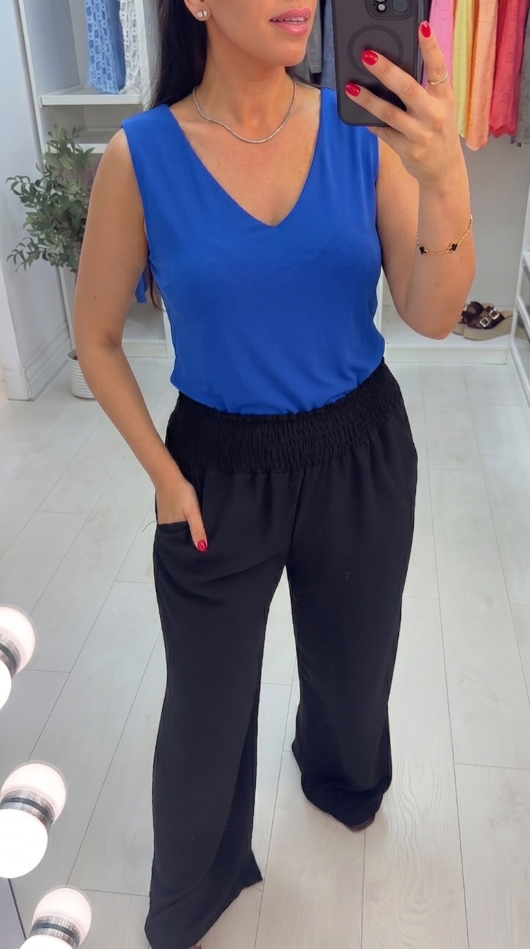 Mabel V Neck Jersey Vest Top
