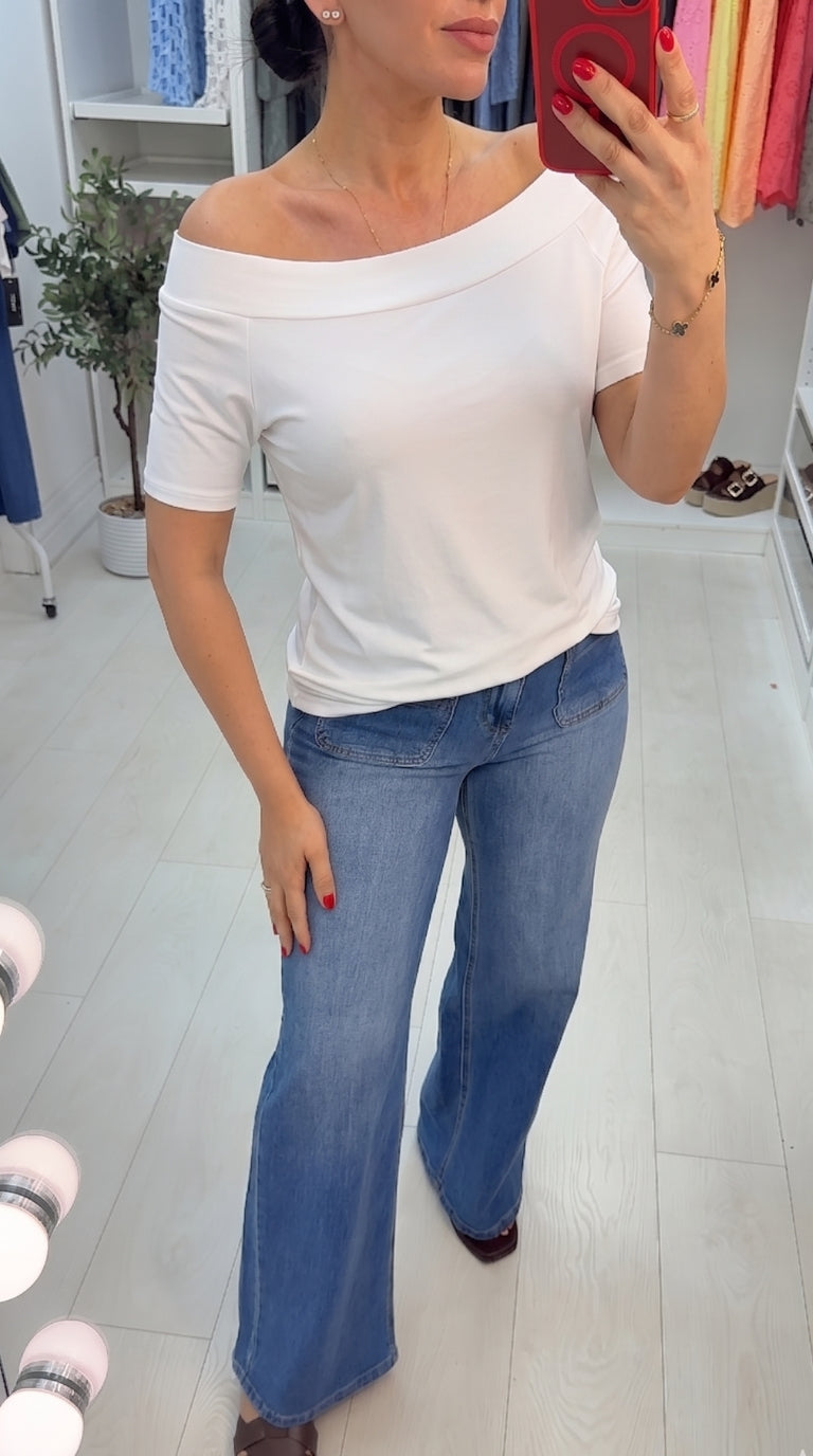Roslin Plain Scoop Neck Top