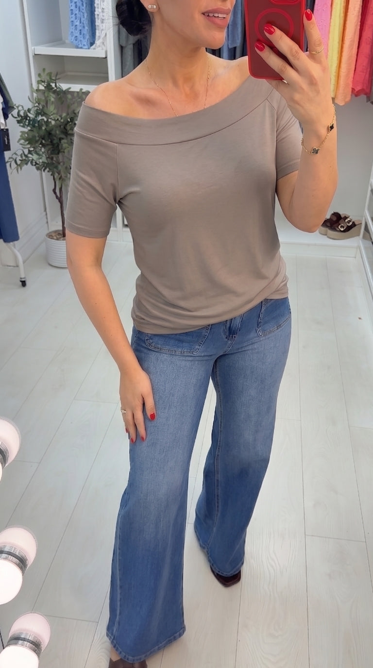 Roslin Plain Scoop Neck Top
