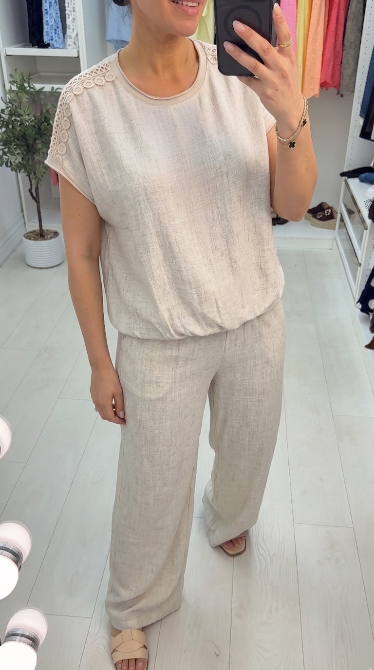 Maddie Crochet Detailed Necklace Co-ord Set