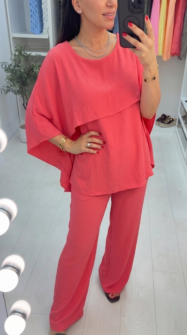 Janetta Plain Loose Fit Co-Ord Set