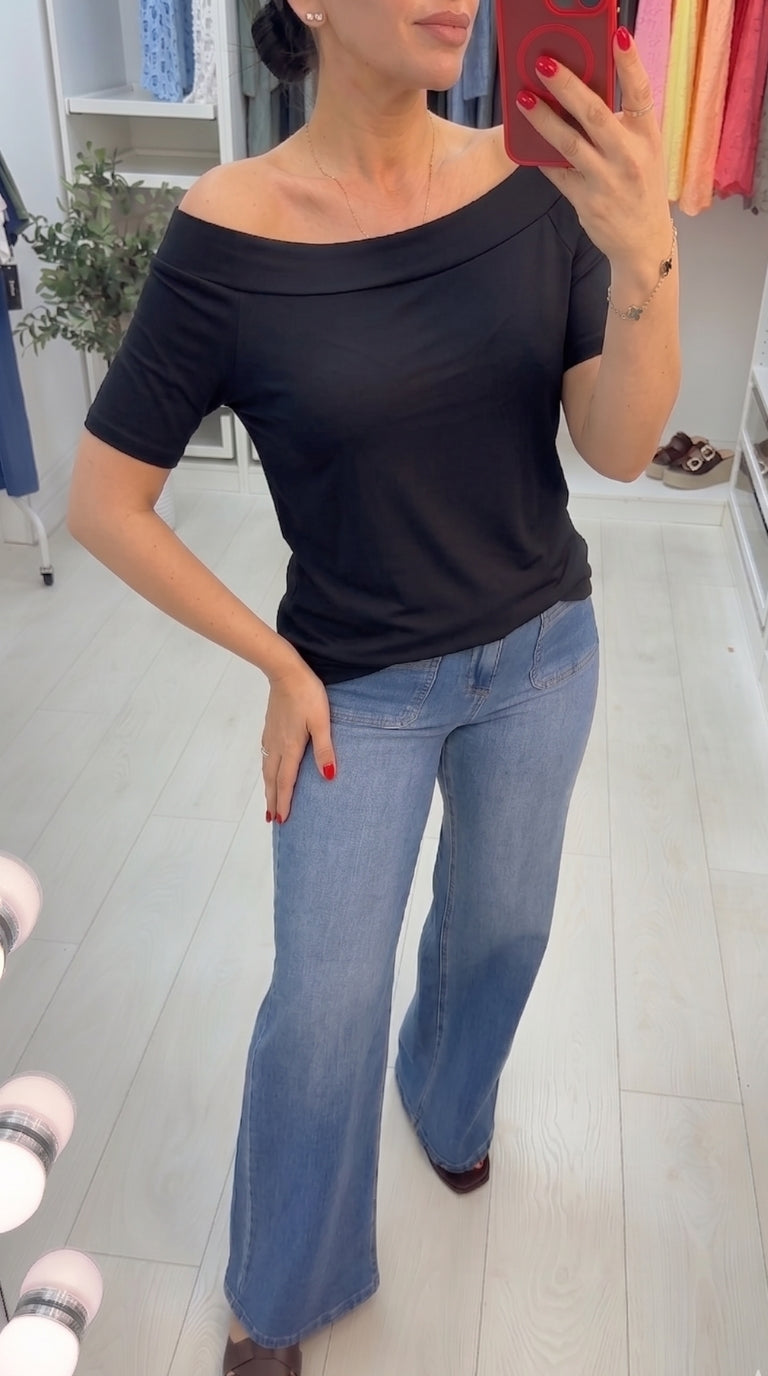 Roslin Plain Scoop Neck Top