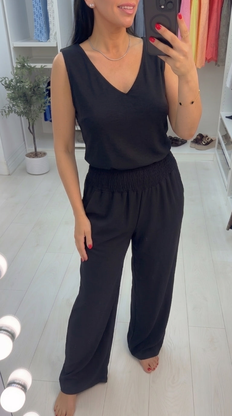 Mabel V Neck Jersey Vest Top