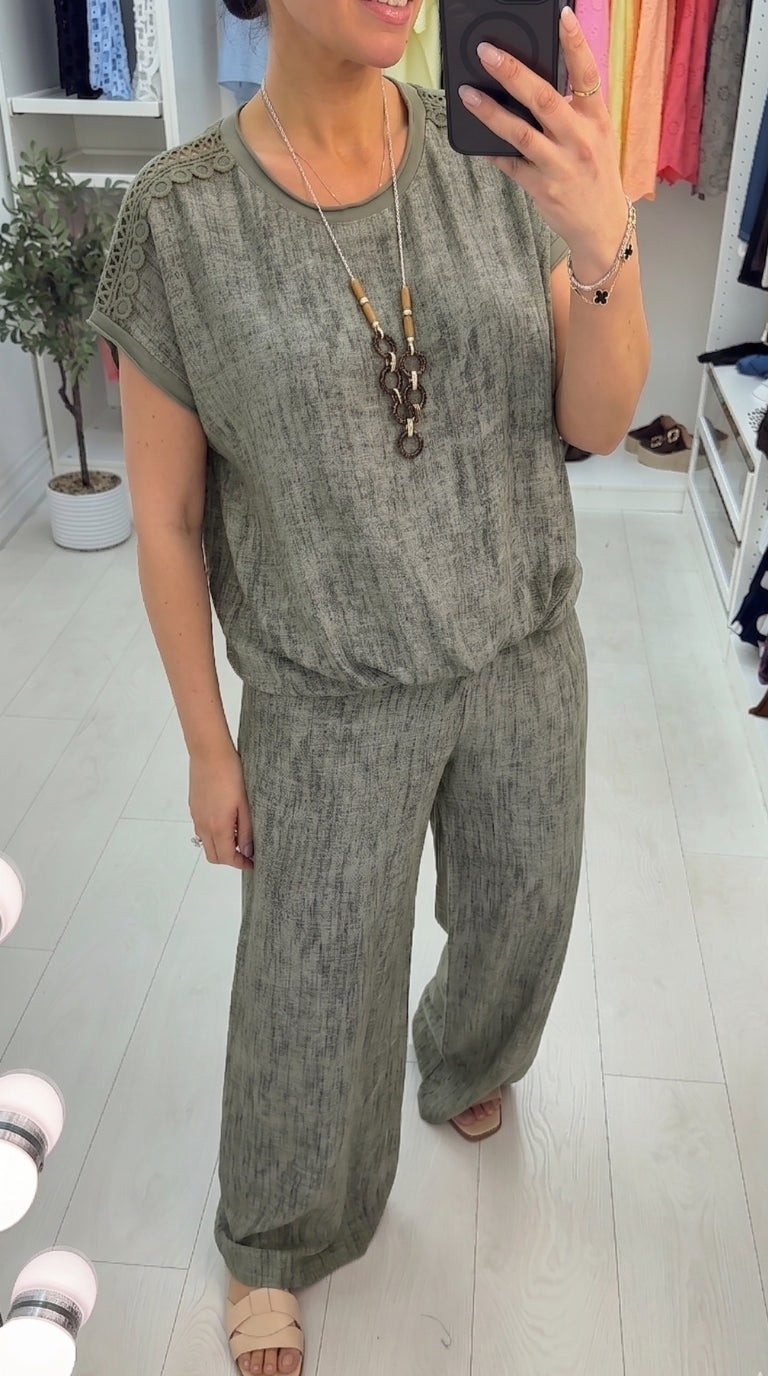 Maddie Crochet Detailed Necklace Co-ord Set