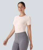 Seamless Flow Smoothing Adjustable Leg Straps Work Bodysuit-Easy Peezy