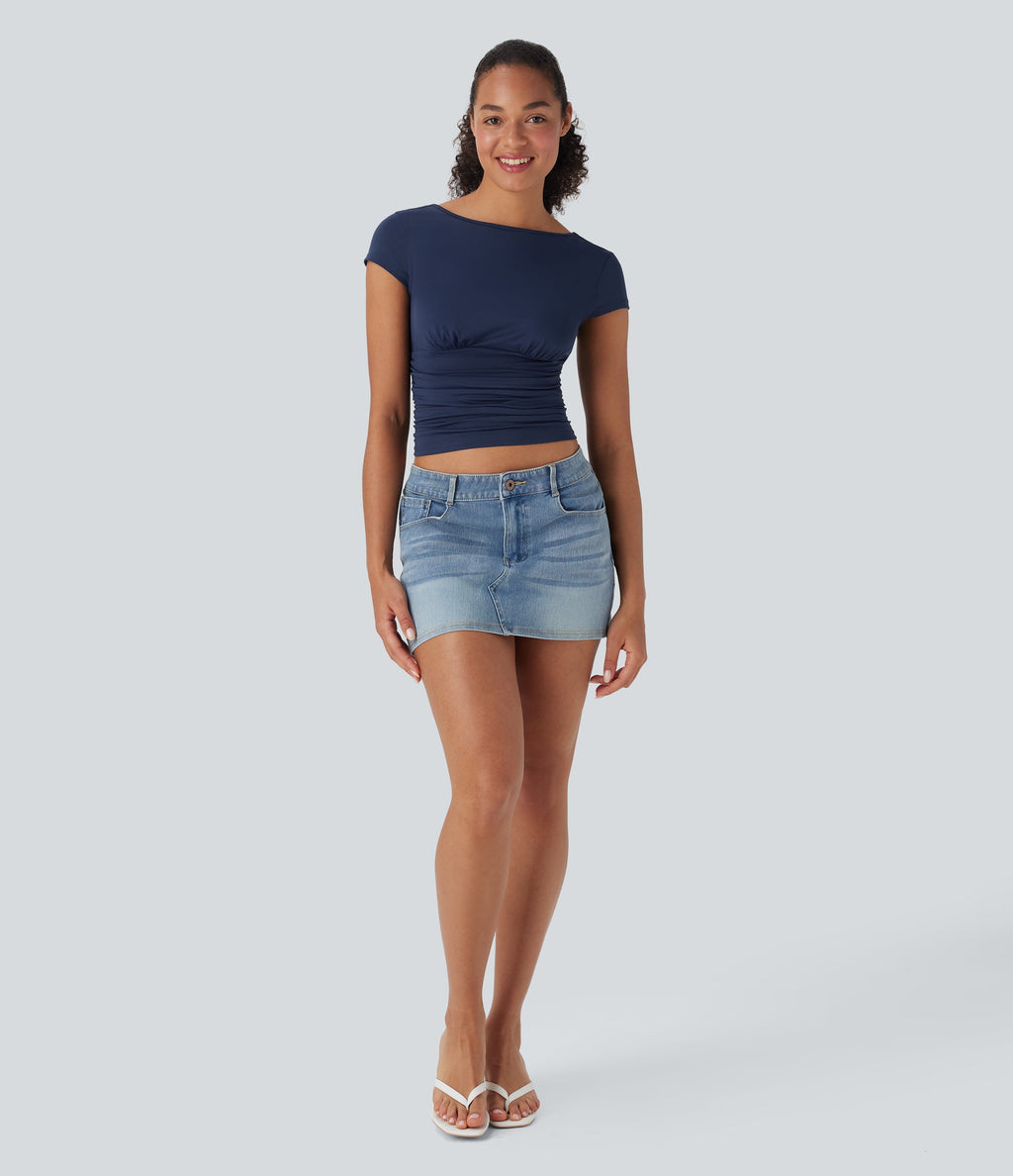 Ruched Skinny Top