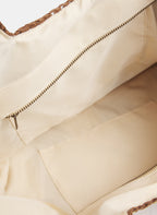 Striped Straw Tote