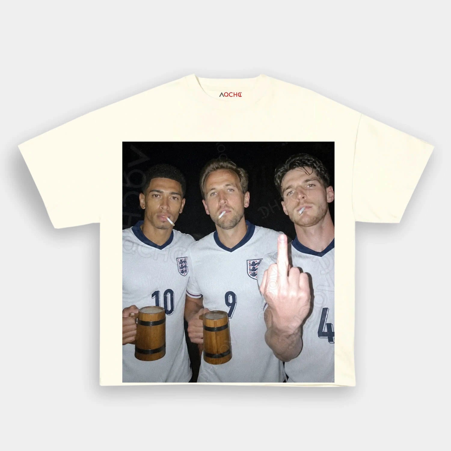 Harry Kane & Jude Bellingham & Declan Rice England Football Style Tee