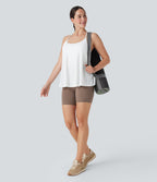 SoftlyZeroTM Airy Halter Draped Cool Touch Yoga Sports Top-D/DD/DDD/F Cups-UPF50+