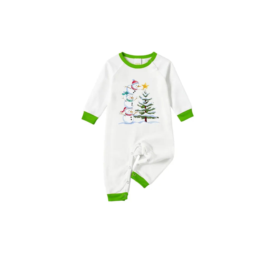 Holiday Family Christmas Pajamas Set With Funny Xmas Character Pattern Design