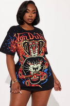 Von Dutch Flame T-Shirt Dress