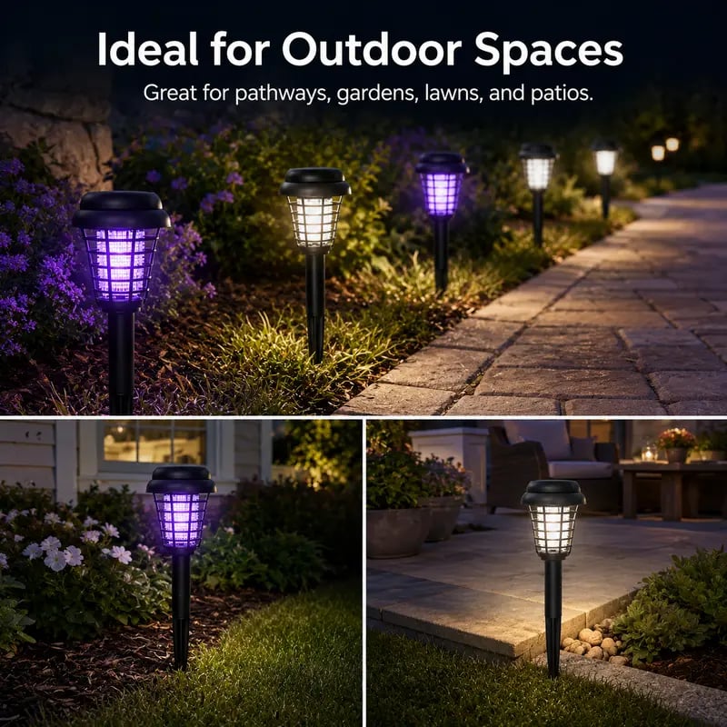 🦟Solar-Powered UV Mosquito Killer Lamp
