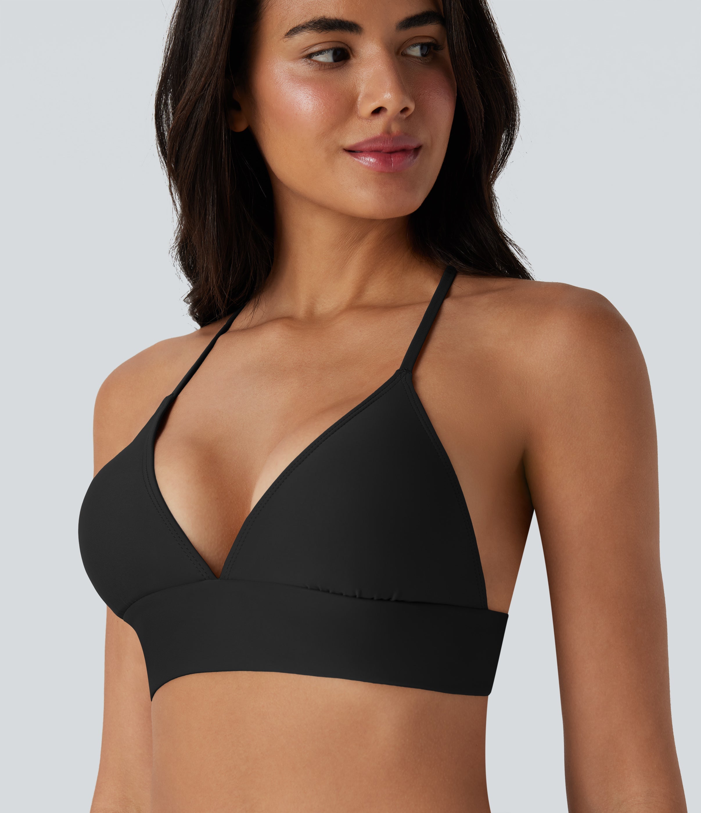 Lace Up Bikini Top Swimsuit