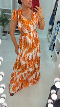 Fenella Floral Cut-Out Side Maxi Dress