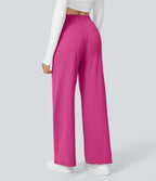 2026🔥 FlexTM High Waisted Pocket Straight Leg Work Pants