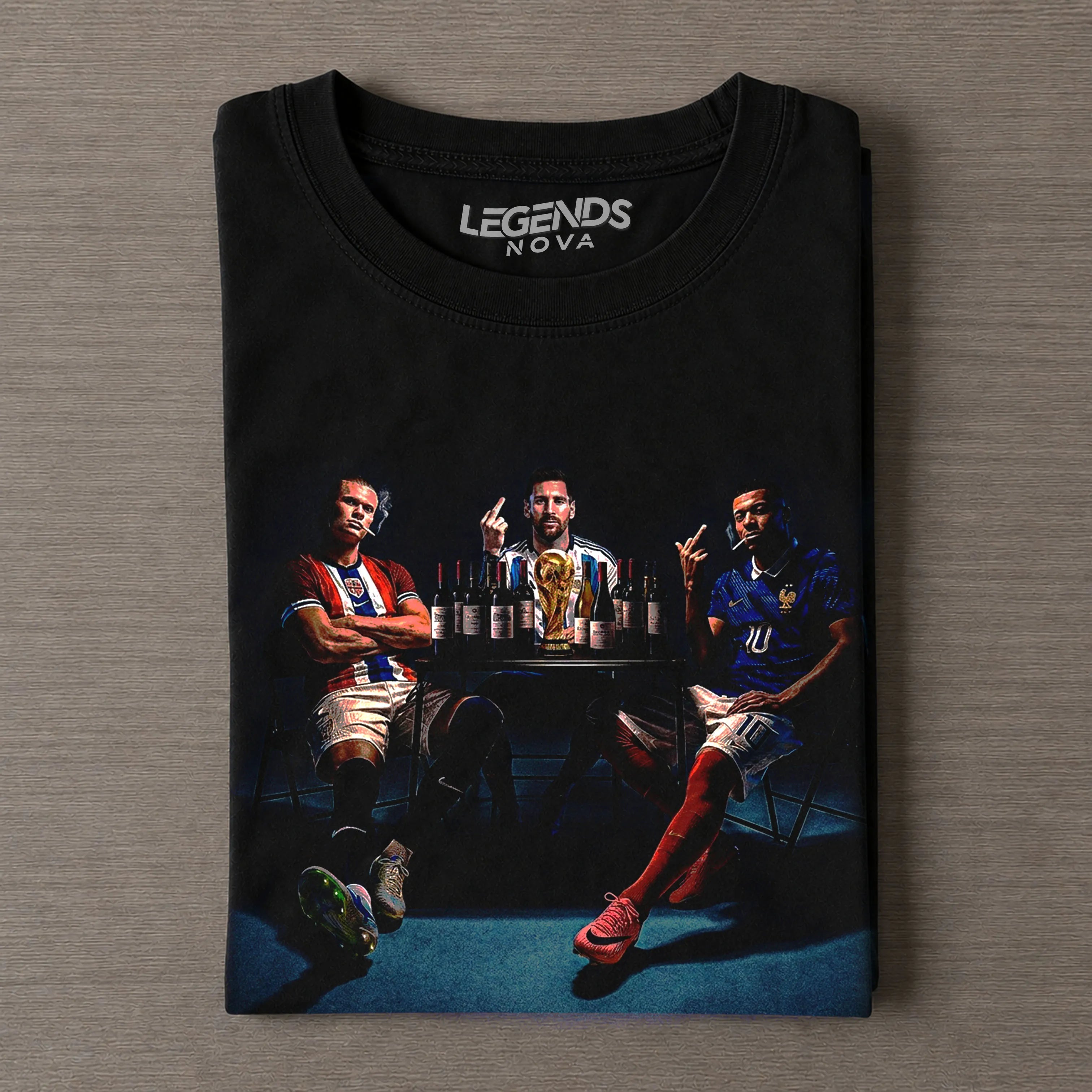 Haaland & Messi & Mbappé Tee
