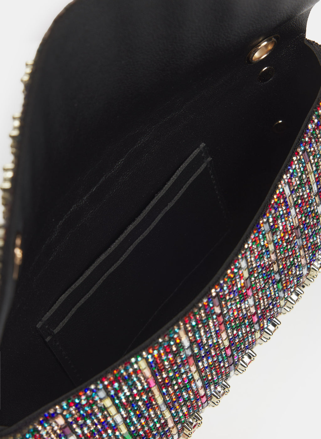 Multi-coloured Stone Envelope Clutch
