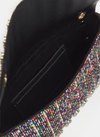 Multi-coloured Stone Envelope Clutch