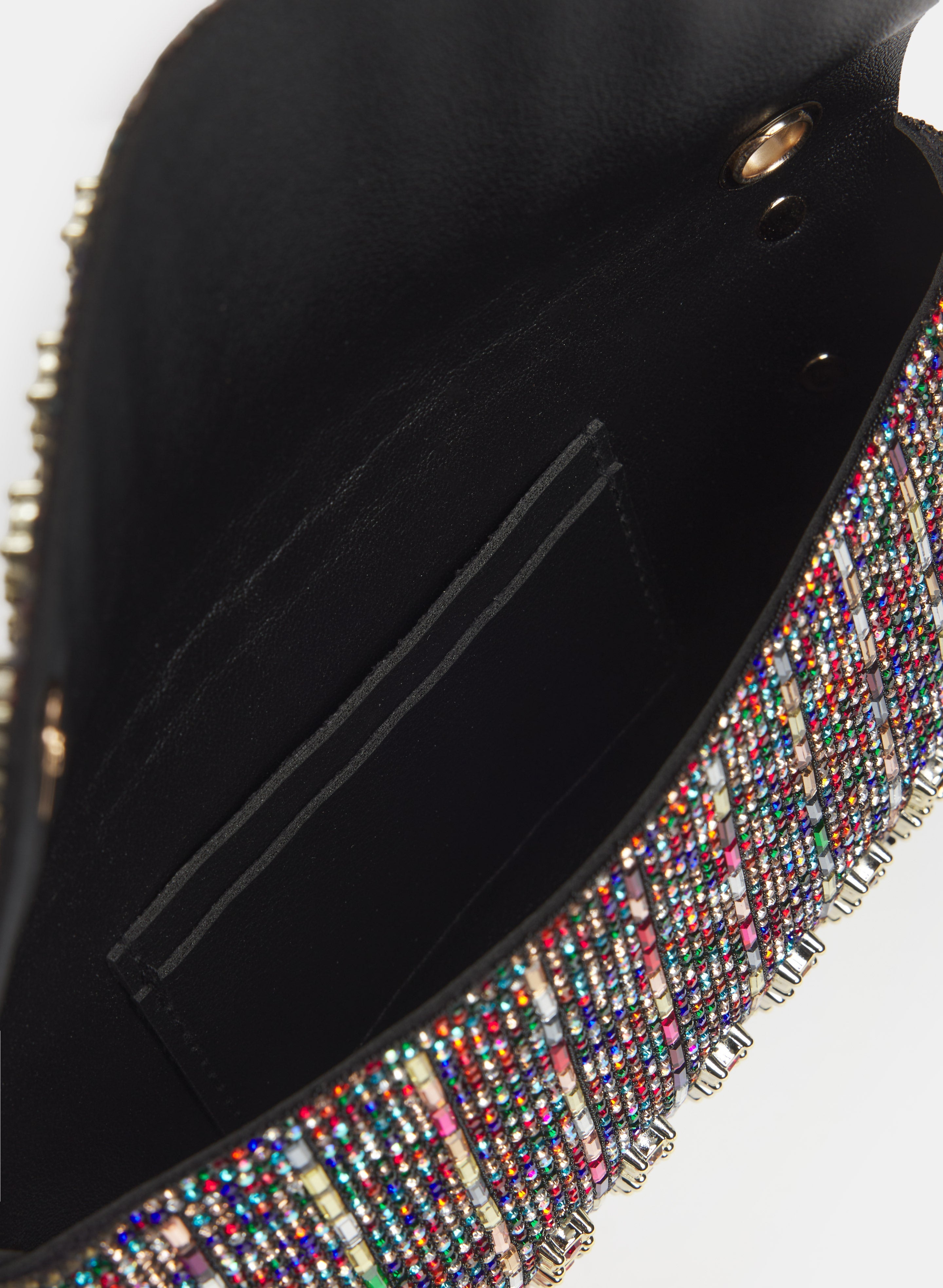 Multi-coloured Stone Envelope Clutch