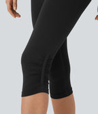 Seamless Flow High Waisted Scrunch Yoga Pedal Pusher Leggings