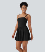 BreezefulTM 2-in-1 Quick Dry Mini Yoga Active Dress with Pockets-Easy Peezy Edition