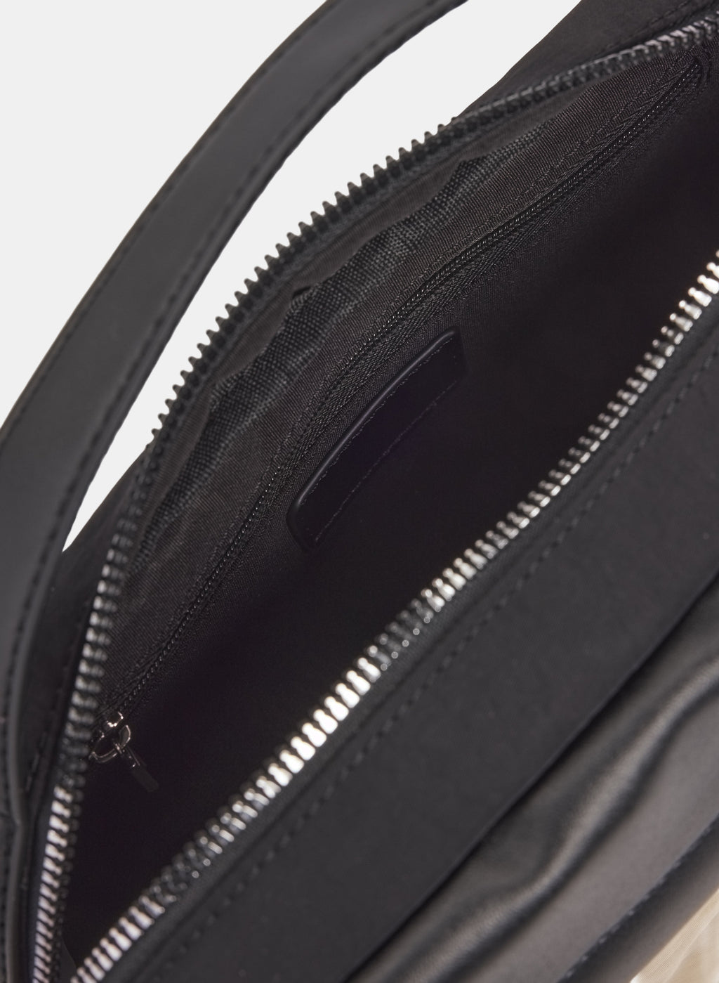 Two-Tone Nylon Crossbody Handbag
