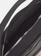 Two-Tone Nylon Crossbody Handbag