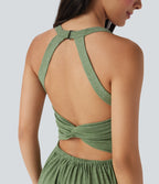 Built-in Bra Harem Casual Jumpsuit with Pockets-Easy Peezy Edition