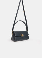 Vegan Leather Elongated Handbag