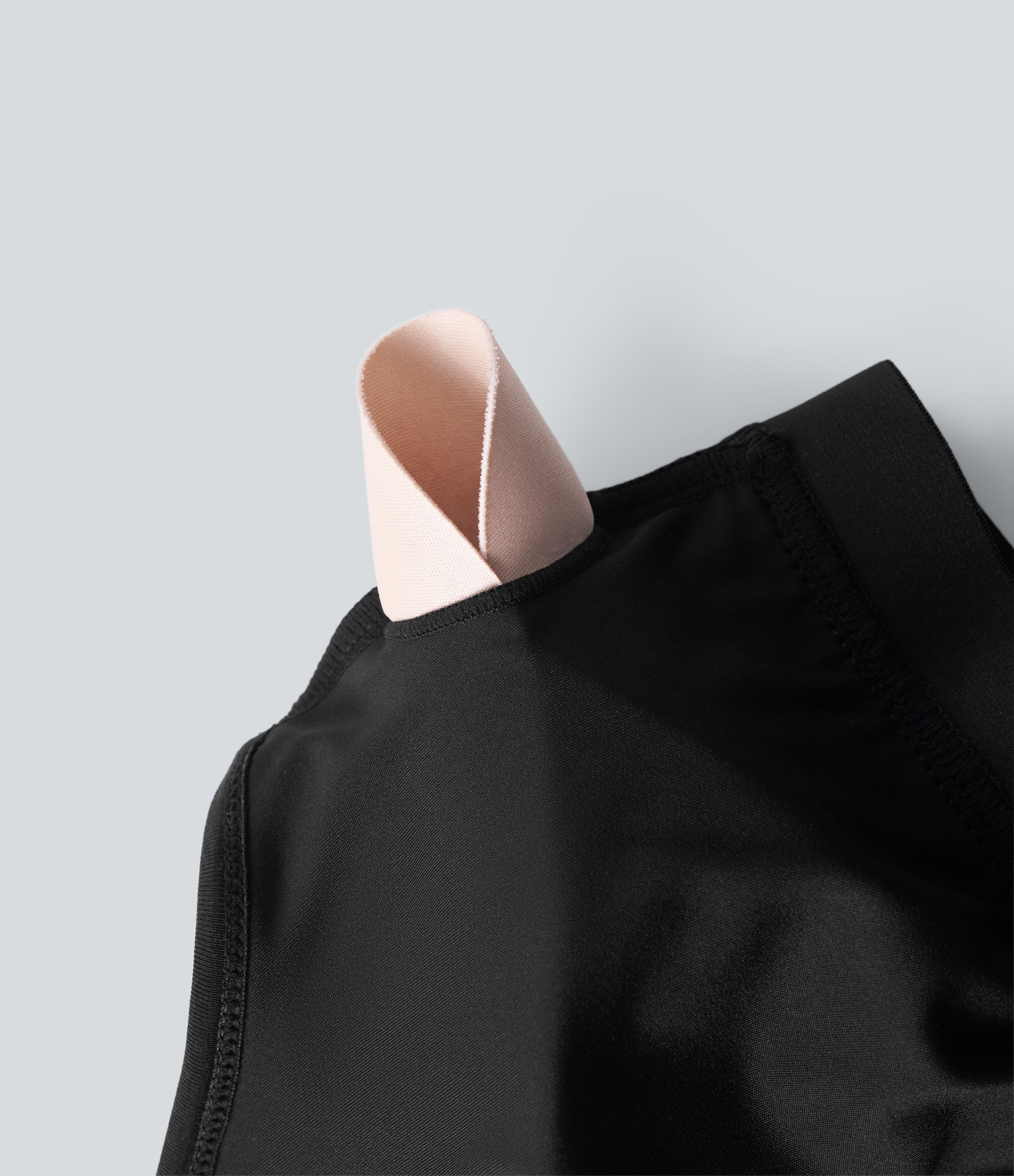SoftlyZeroTM Airy Halter Draped Cool Touch Yoga Sports Top-D/DD/DDD/F Cups-UPF50+