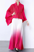 Elegant Pleated Skirt Two-Piece Set