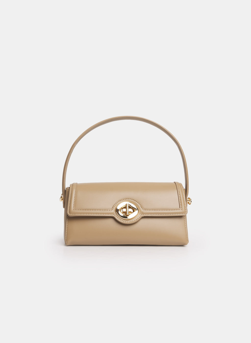Vegan Leather Elongated Handbag