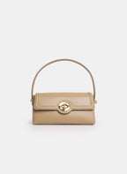 Vegan Leather Elongated Handbag